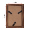 Lyeasw Double Hinged 3.5x5 Picture Frame, Rustic Two Opening 3.5