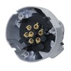 7-poles female socket metal aluminium jaeger