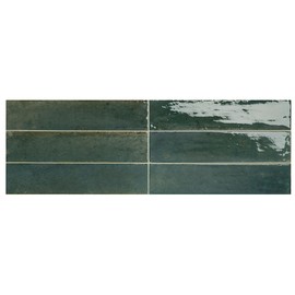 2.5 x 9.5 Alchemist Venetian Green Italian Wall Tile (Pack of 36 (6 sqft))