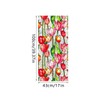 Runtoo Window Privacy Film Rainbow Tulip Flowers Window Clings 3D