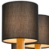 Lampwell Tina Black Clip-on Chandelier Lamp Shades Set of 6,