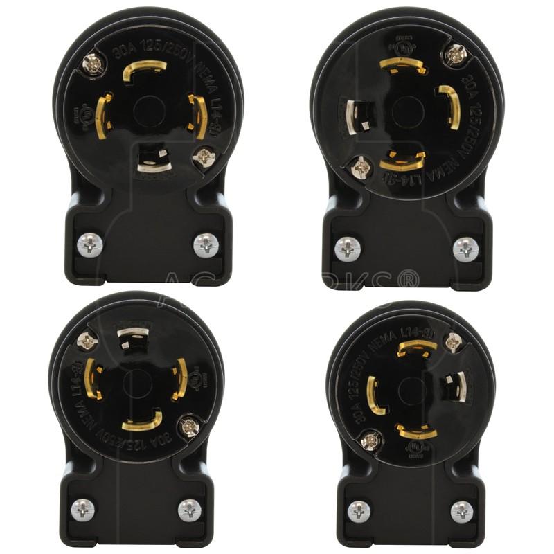 AC WORKS Elbow Male Plug with UL, C-UL Approval (NEMA