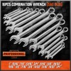 HORUSDY 32-Piece Combination Wrench Set, SAE and Metric, 1/4"-1" &