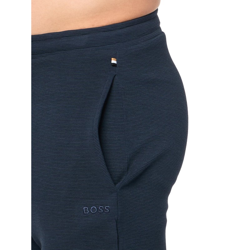 Soft Ribbed Sweat Shorts, Black Berry Blue, S