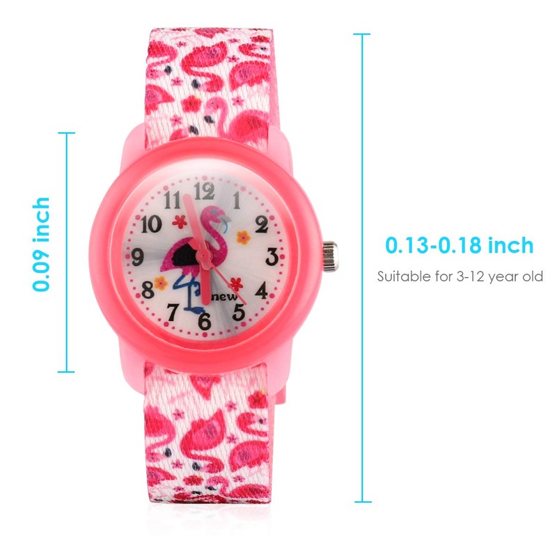 ele ELEOPTION Unisex Kids Digital Quartz Waterproof Cute Cartoon Round