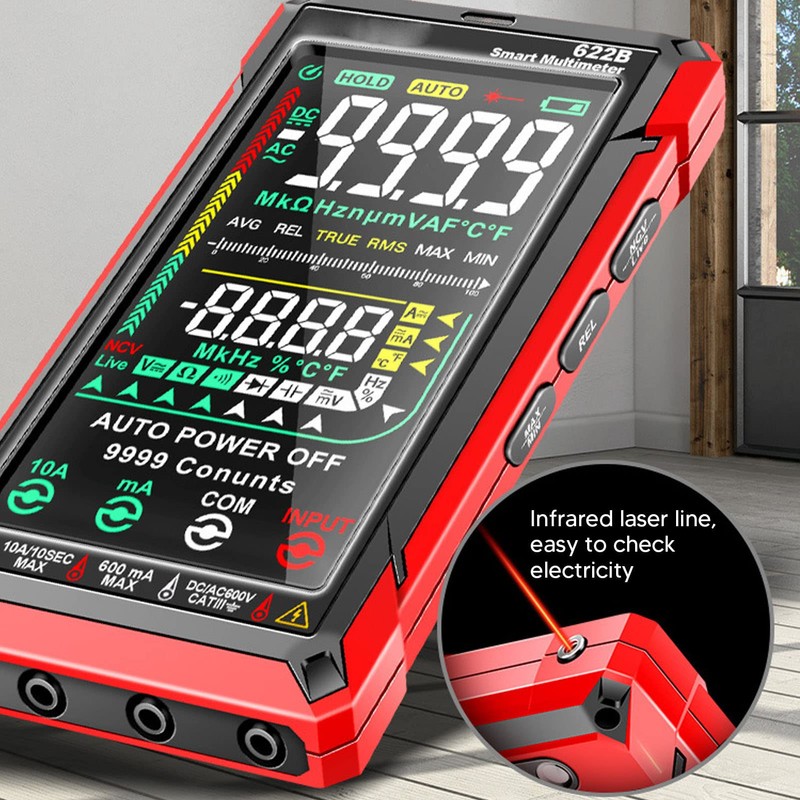 Digital Multimeter Kit Smart Touch Large Screen Rechargeable Digital Tester