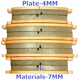 MC Front Rear Brake Pads for CF MOTO UFORCE 500 600 800 1000 2018 2019 2020 2021 2022 2023 2024 U-Force 1000 XL 800 600 500 EPS Copper Sintered Brakes FA726 FA747 MC726F747R-1