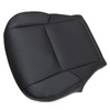 FZJDSD Black Driver Side Bottom Perforated Leather Seat Cover Compatible