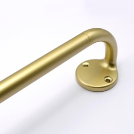 Blackout Curtain Rod 88-120, 3/4 Inch Curtain Rods for Windows Adjustable, Wrap Around Heavy Duty Telescoping Curtain Rods for Bedroom, Living Room, Gold