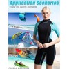 REALON Women's Mens Neoprene Shorty Wetsuit 2mm 3mm Back Zipper