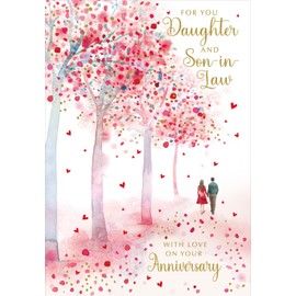 DAUGHTER & SON-IN-LAW Anniversary Card