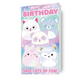 squishmallows, generic, birthday card