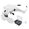 Headband Magnifying Glasses Illuminated Head Magnifier 1.0X 1.5X 2.0X 2.5X