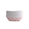 250ct Disposable Paper Food Tray (1/2 LB) - Red Check