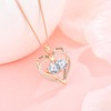 Oskani Women Heart Pendant Necklace 925 Sterling Silver Necklace for