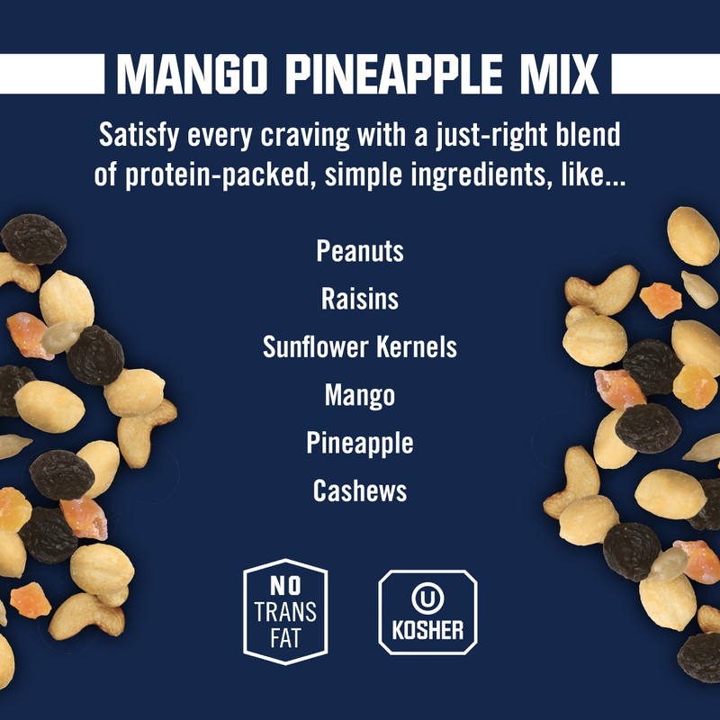 Kar’s Nuts Unsalted Mango Pineapple Trail Mix, 1.5 oz Individual