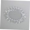 10pcs Transparent Oval Nail Practice Plate Color Nail Polish Display