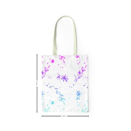 Le Jardin du Lin Printed Shopping Bag, Foldable, Fabric Bag with Two Long Handles, Size: 34 x 40 cm