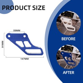 BAOUFF Chain Guide for Hawk 250,CNC Motorcycle Rear Chain Guard Protector for Hawk250/Hawk 250cc - Blue