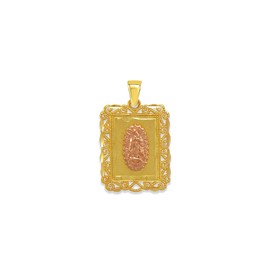 TOUSIATTAR 14K Gold Pendant - luxury Catholic Christian Religious Necklace Chain – Nice Jewelry Gift for Women and Mean (Just Pendant No Chain)