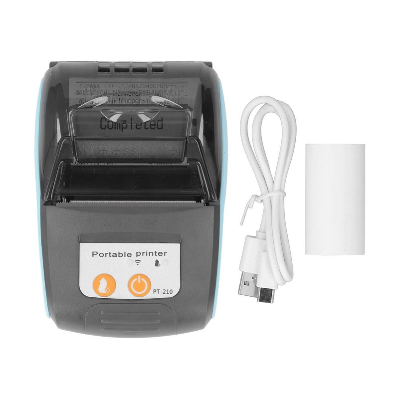 Receipt Printer, Strong Compatibility, Energy-Saving Wireless Thermal Printer for Shops