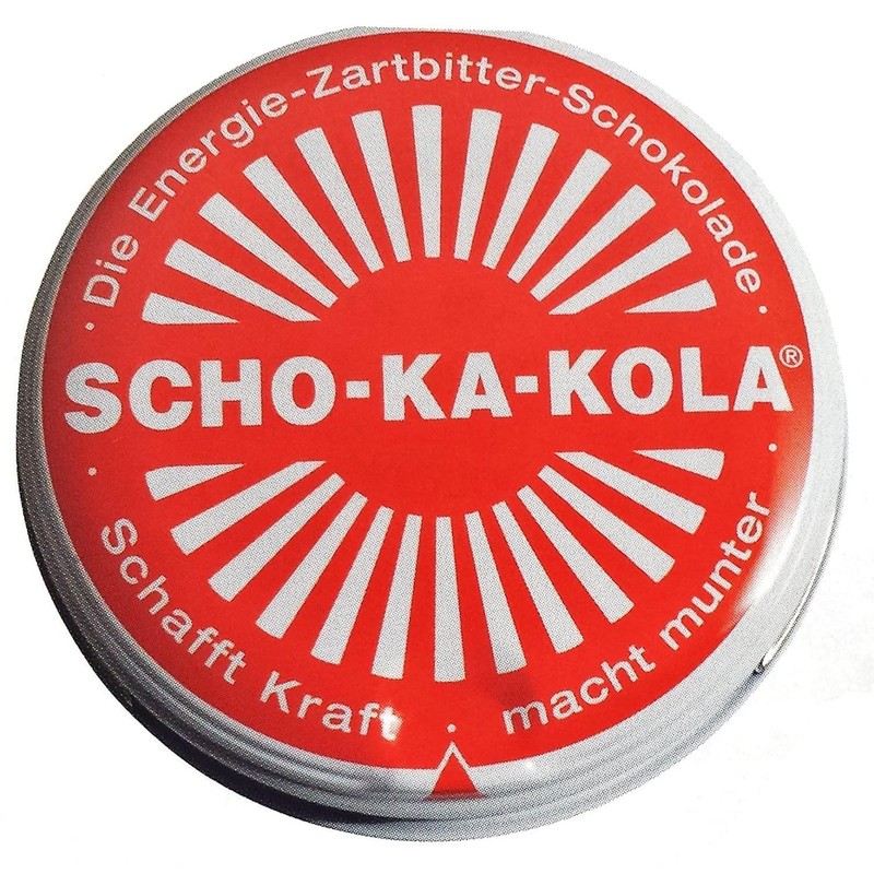 SCHO-KA-KOLA Chocolate Dark Classic with natural Caffeine from Cocoa, Cola-Nut-Powder