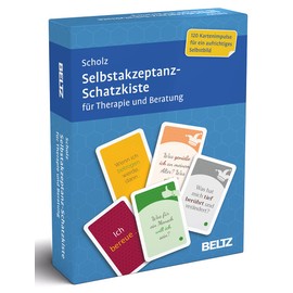 Selbstakzeptanz-Schatzkiste für Therapie und Beratung: 120 Karten mit 20-seitigem Booklet in stabiler Box, Kartenformat 5,9 x 9,2 cm (Beltz Therapiekarten)