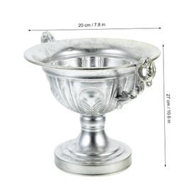 GANAZONO Decorative Iron Art Flower Vase Vintage Metal Planter for Dried Floral Arrangements Rustic for Home Decor and Wedding Centerpieces