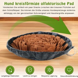 LATRAT Sniffing Rug for Dogs, Feeding Mat, Training Mat for Pets, Sniffing Mat, Puppy Training Mat, Interactive Game, Used for Dog Intelligence and Odour Training