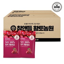 Cham & Deul Red Clay Farm NFC Juice Concentrate Tart Cherry Juice 100 sachets 1 box / 참앤들황토농원NFC 착즙원액 타트체리즙 100포 1박스