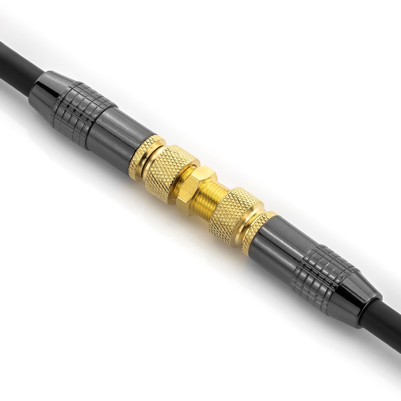 deleyCON 2 x SAT Adapter Connectors Coaxial Cable Extend 2