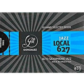 Gonzalez Eb Alto Saxophone 'Local 627' Jazz Reeds Strength 4, Box of 10