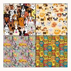 ASENME Paper for Scrapbooking, Crafts, 10 Units of Paper (Animals 1, 10 Units)