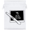 Azeeda 20cm 'Pregnancy Test & Photo' Satin Drawstring Bag/Pouch (SB00045056)