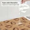 Absorbent Dish Drying Mat For Kitchen Counter, Coffee Microfiber Dish