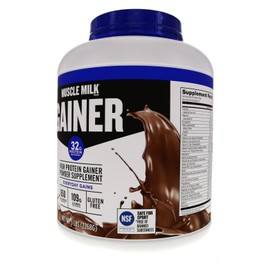 Muscle Milk Gainer Protein Powder, Chocolate, 32g Protein, 5 Pound