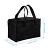 Luxshiny 1pc Non-woven Fabric Lunch Carrier Lunch Container Black Lunch