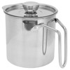 Stainless Steel Oil Filter Pot with Handle Kitchen Grease Container