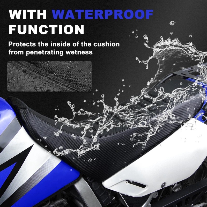 xitomer Motorcycle Leather Lower Seat Cover Comfort Cushion Fit For