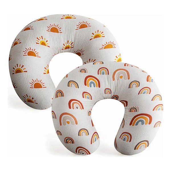 Paq 2 Fundas De Almohada De Lactancia De Muselina 100