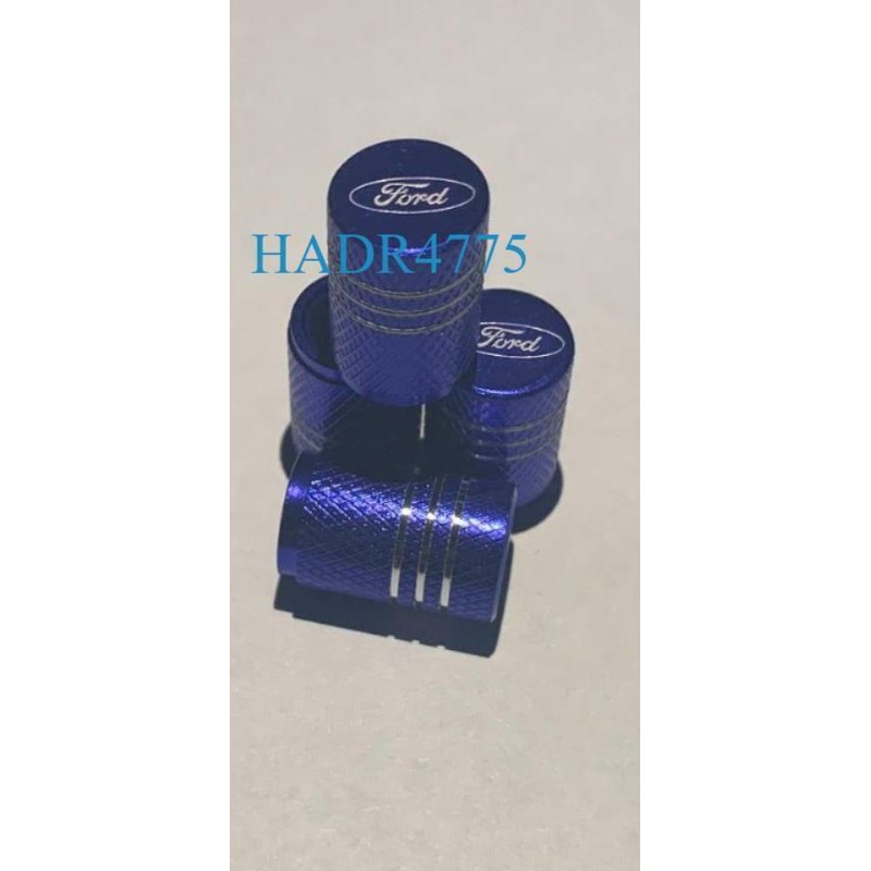 OEM 4x BLUE FORD Tire Valve Stem Caps For Car,