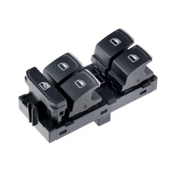 MKAREPART Window Master Regulator Switch with Chrome for VW Golf MK7 Pas-sat B8 Leon 2013-2018 5G0959857B, 5G0959857A