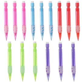 dohobby 15PCS Assorted Mini Mechanical Pencils 0.7 mm Automatic Mechanical Pencils for Home, Office, Highlighting Journaling