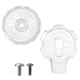 Gosknor Gosknor Shower Knob Replacement Set, Plastic Temperature and Volume Handle Replacement Shower Faucet Handle Shower Volume Control Handle Compatible with Mixet Bathtub and Shower Knobs