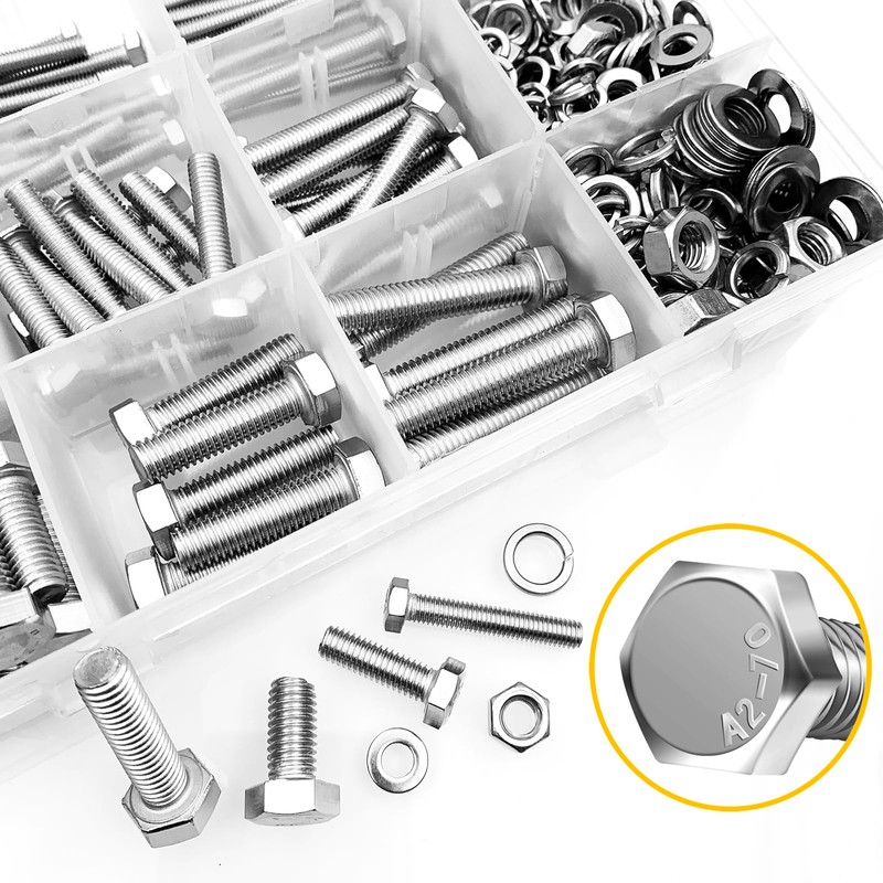 Mywish 448PCS M5 M6 M8 Screw Set, Metric Bolt Assortment,