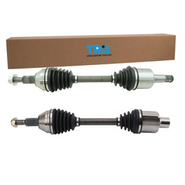 TRQ Front Left and Right CV Axle Assembly Set 2 Piece Compatible with 11-16 Chrysler Town and Country 09-10 Town and Country V6 4.0L 11-20 Dodge Grand Caravan 12-15 Ram CV 11-14 Volkswagen Routan