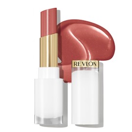 REVLON REVLON Super Lustrous Glass Shine Balm, Valentine's Day Makeup Gifts for Women, Hydrating Tinted Lipstick, Sheer, Glossy Shiny Finish, 004 Nude Illuminator, 0.11 oz