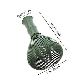 Matcha Whisk Matcha Set Matcha Spoon Matcha Latte Bamboo Whisk for Matcha Tea Easy to Clean Reusable for Lattes (Green)