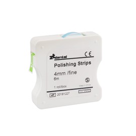 Dental Polishing Strips | Abrasive Finishing 4mm x 6M for Interproximal Teeth Cleaning Care | Whitening, Deep Sanding and Grinding (Blue)