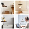 JJL Corner Shelves, 12 Inch Deep Corner Shelf Wall Mounted
